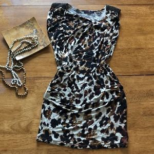 Seven7 leopard print dress size S